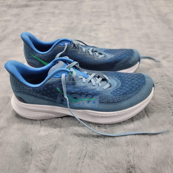 Hoka One One Mach 6 Shoes Mens 11.5 Blue Low Top Road Running Cushioned Sneakers main image 9